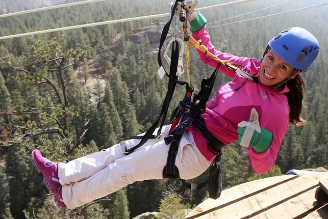 Woods Course Zipline Tour in Seven Falls - Enter Broadmoor Soaring Adventure: the start line for canyon flight