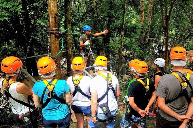 Zipline Adventure in KohSamui 10 Cables with Mountain & Sea Views - Coffee, Waterfalls, and the Suspension Bridge Café Stop