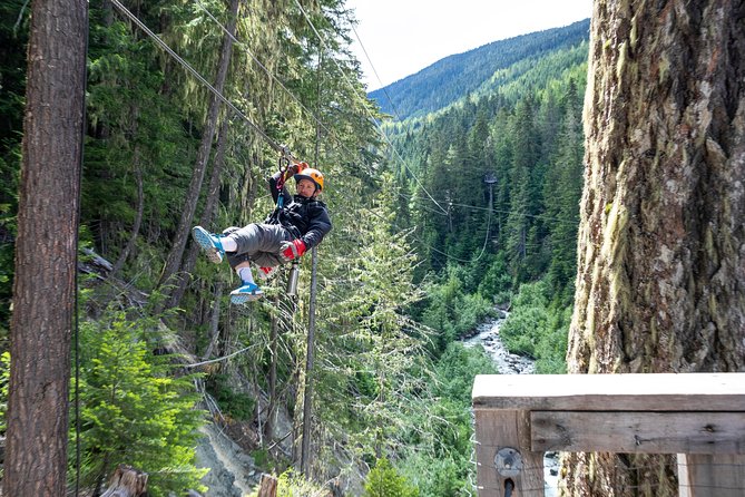 Zipline Adventure in Whistler - The ride mechanics: gravity-fed lines and smooth braking