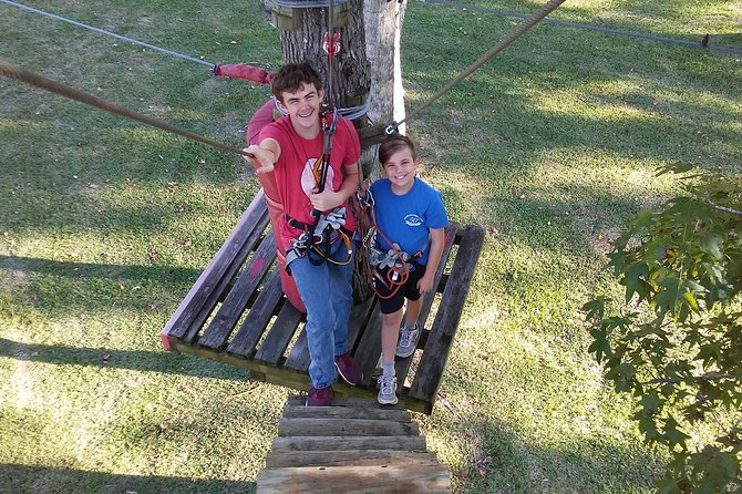 Zipline Adventure through Tuscawilla Park - Course 2: 30 Obstacles, 6 Ziplines, and the 500-Foot Runs