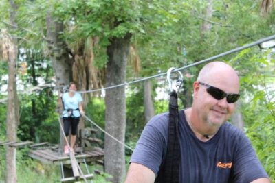 Zipline Adventure through Tuscawilla Park - Course 1: How the 10 Obstacles and 300-Foot Zipline Will Feel