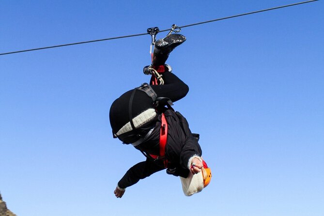 Zipline and Hiking Adventure Tour in Vík - Flying over Mýrdalsjökull: what your eyes will lock onto