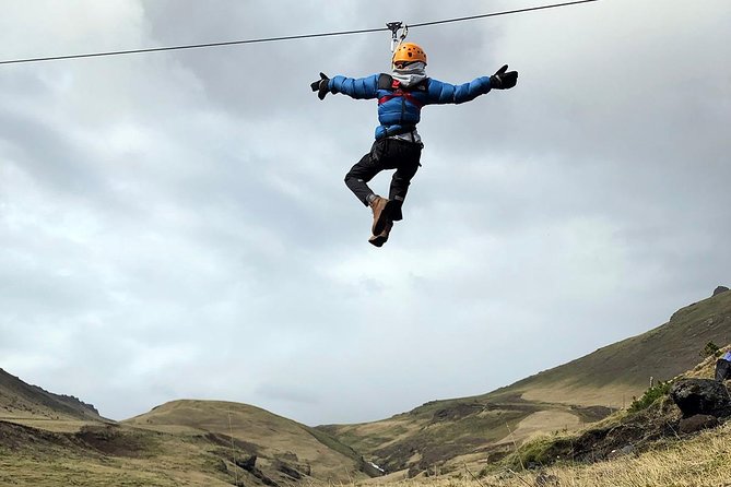 Zipline and Hiking Adventure Tour in Vík - The surprise ending: a bouncy twist at the finish