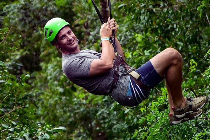 Zipline, Cenote and ATV Adventure with Pickup - Zipline circuit and hanging bridges: pacing, views, and effort