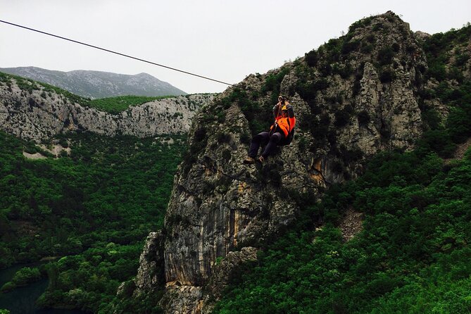Zipline Croatia: Cetina Canyon Zipline Adventure from Omis - The 8 Ziplines: The Real Experience from Cable to Cable