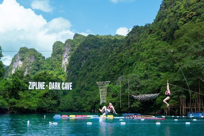 Zipline Dark cave & Paradise cave: Full-day Exploration - Paradise Cave: tram ride, 1 km walk, and huge formations