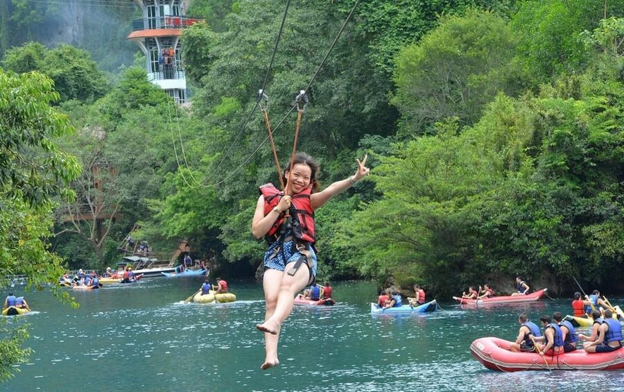 Zipline Dark Cave & Phong Nha Cave Tour : Dong Hoi/Phong Nha - Phong Nha Cave: Son River boat ride and the river-cave experience