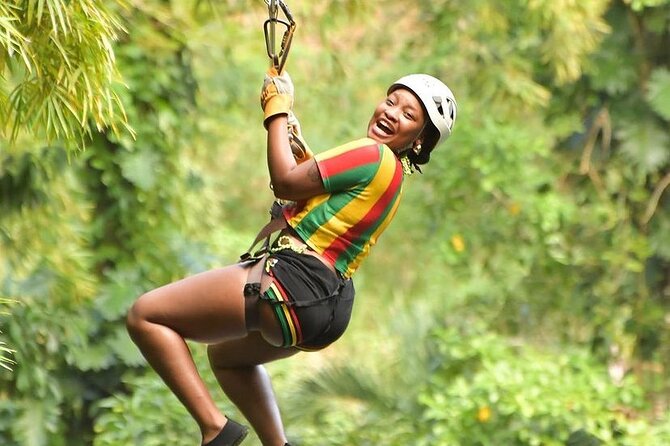 Zipline, Dunn’s River Falls, Bamboo Rafting & Horseback Ride Tour - Zipline Over Waterfalls: The Rush Right After the Climb