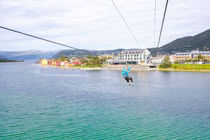 Zipline Experience in Mosjøen - Landing in Fru Haugans Hotel gardens: why the finish matters