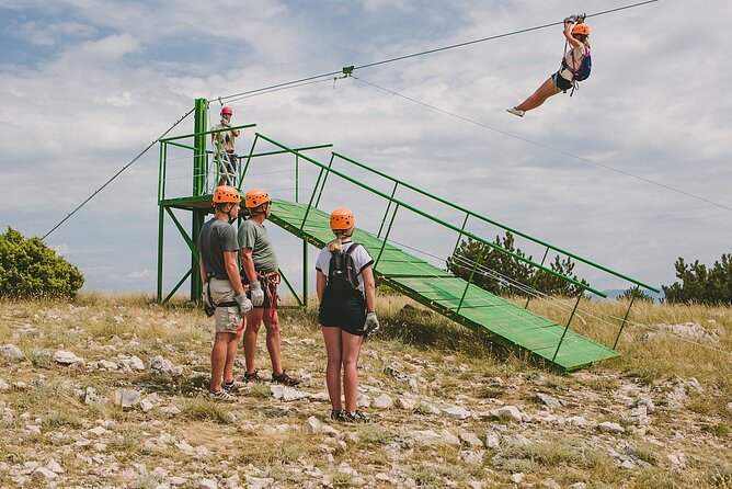 Zipline Experience Krk - The Baby Zipline Practice: Learning the Monkey Style