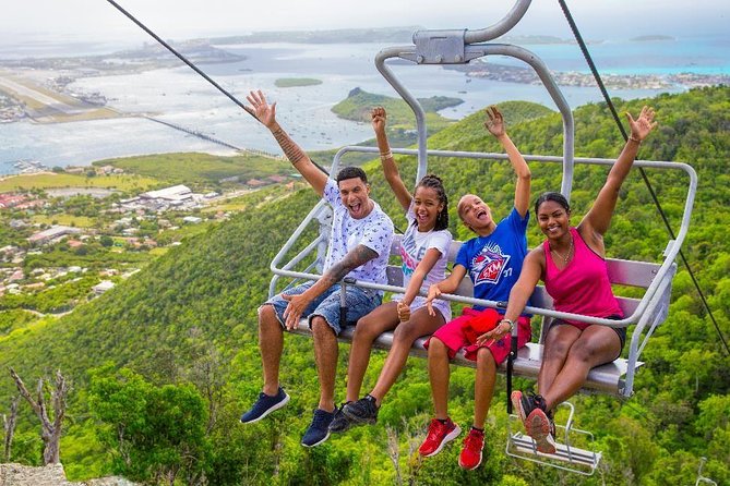 Zipline Experience: Sentry hill Zip & Flying Dutchman St Maartin - Zipline course to Flying Dutchman: the treetops lead up to the steep finale