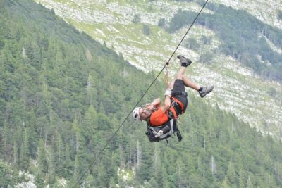 ZIPLINE Kanin Bovec - Krnica launch: instructions, practice, and the safety setup