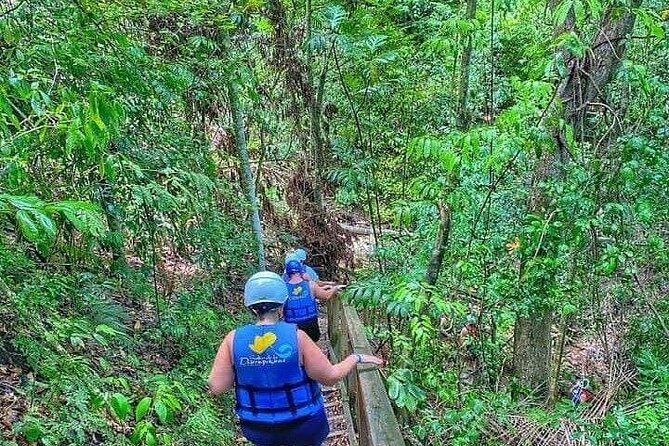 Zipline with Waterfalls and Lunch, Amber Cove and Taino Bay - Waterfalls and natural slides: swimming, jumping, and choosing your pace
