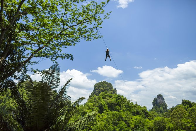 ZONE A PACKAGE Zipline Adventure - The Zone A course: six ziplines and the 250m canopy highlight